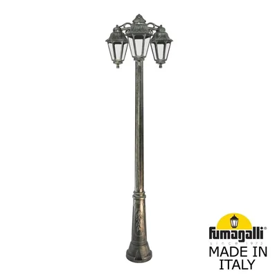 Садово-парковый фонарь FUMAGALLI RICU BISSO/ANNA 3L DN E22.157.S30.BXE27DN — Fumagalli