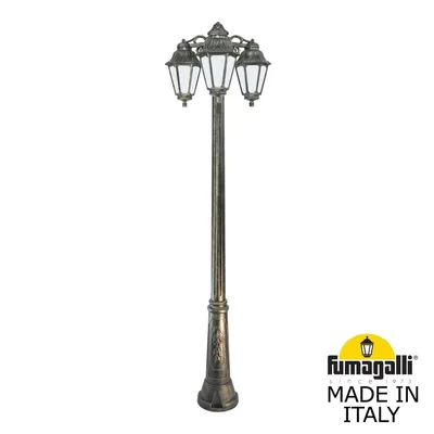 Садово-парковый фонарь FUMAGALLI RICU BISSO/ANNA 3L DN E22.157.S30.BYE27DN — Fumagalli
