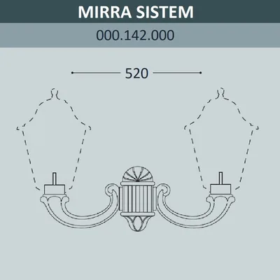 Консоль для паркового фонаря FUMAGALLI MIRRA SYS  000.142.000.A0 — Fumagalli