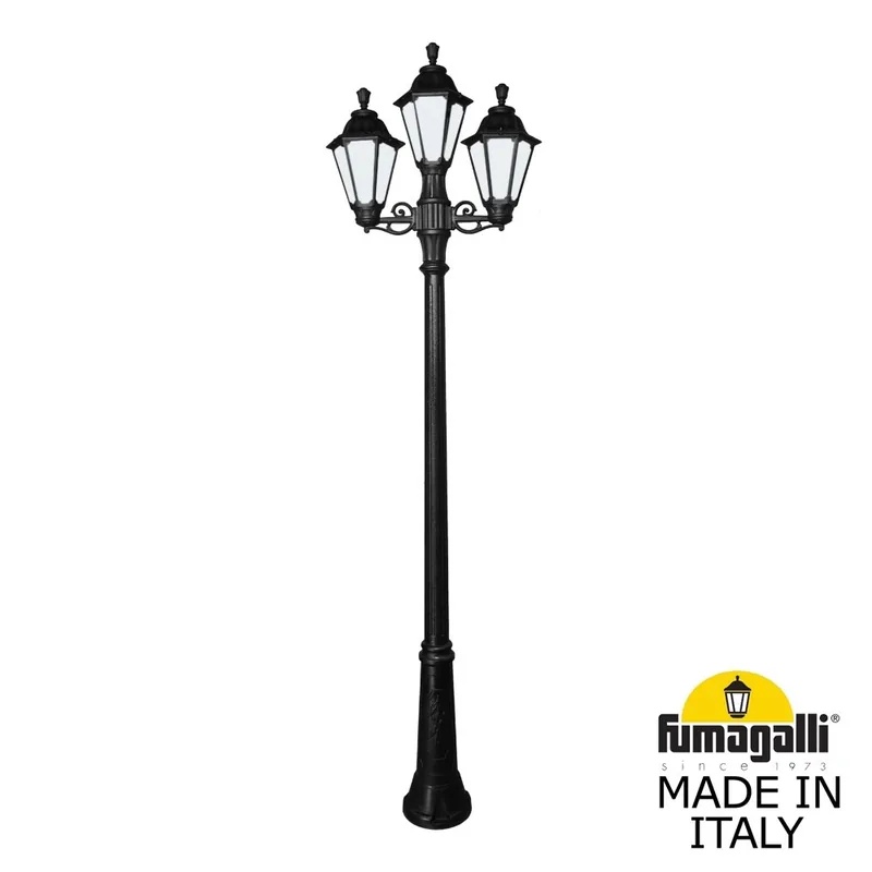 Садово-парковый фонарь FUMAGALLI RICU BISSO/RUT 2+1 E26.157.S21.AYE27 — уличный светильник Fumagalli