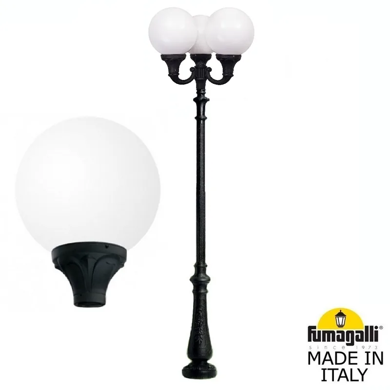 Парковый фонарь FUMAGALLI NEBO OFIR/GLOBE 400 3L G40.202.R30.AYE27 — уличный светильник Fumagalli