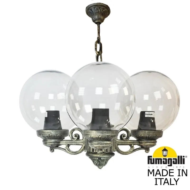 Подвесной уличный светильник FUMAGALLI SICHEM/G250 3L. G25.120.S30.BXE27 — уличный светильник Fumagalli