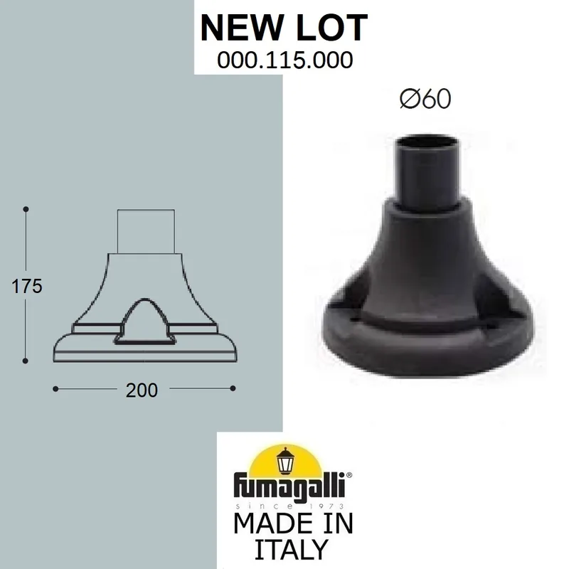 Парковый столб FUMAGALLI NEW LOT 000.115.000.A0 — уличный светильник Fumagalli