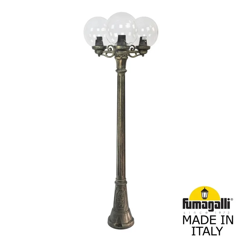 Садово-парковый фонарь FUMAGALLI ARTU BISSO/G250 3L G25.158.S30.BXE27 — уличный светильник Fumagalli