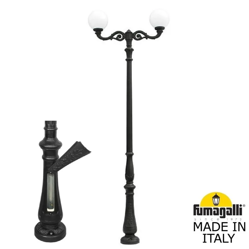 Парковый фонарь FUMAGALLI TABOR ADAM/GLOBE 300 2L  G30.205.M20.AYE27 — уличный светильник Fumagalli