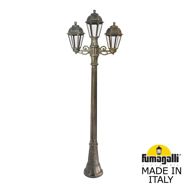Садово-парковый фонарь FUMAGALLI ARTU BISSO/SABA 2+1 K22.158.S21.BXE27 — уличный светильник Fumagalli