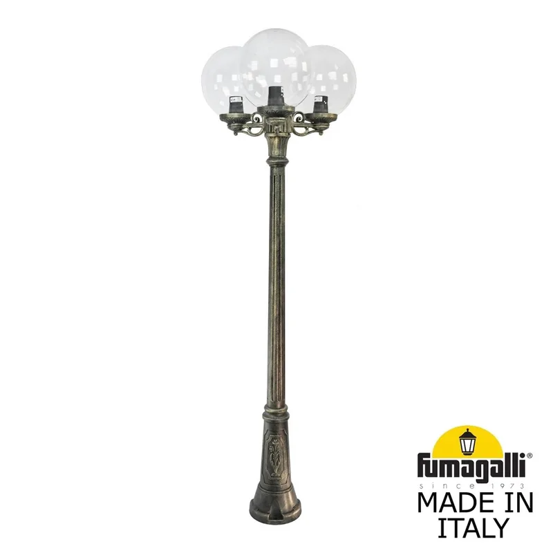 Садово-парковый фонарь FUMAGALLI GIG BISSO/G300 3L G30.156.S30.BXE27 — уличный светильник Fumagalli