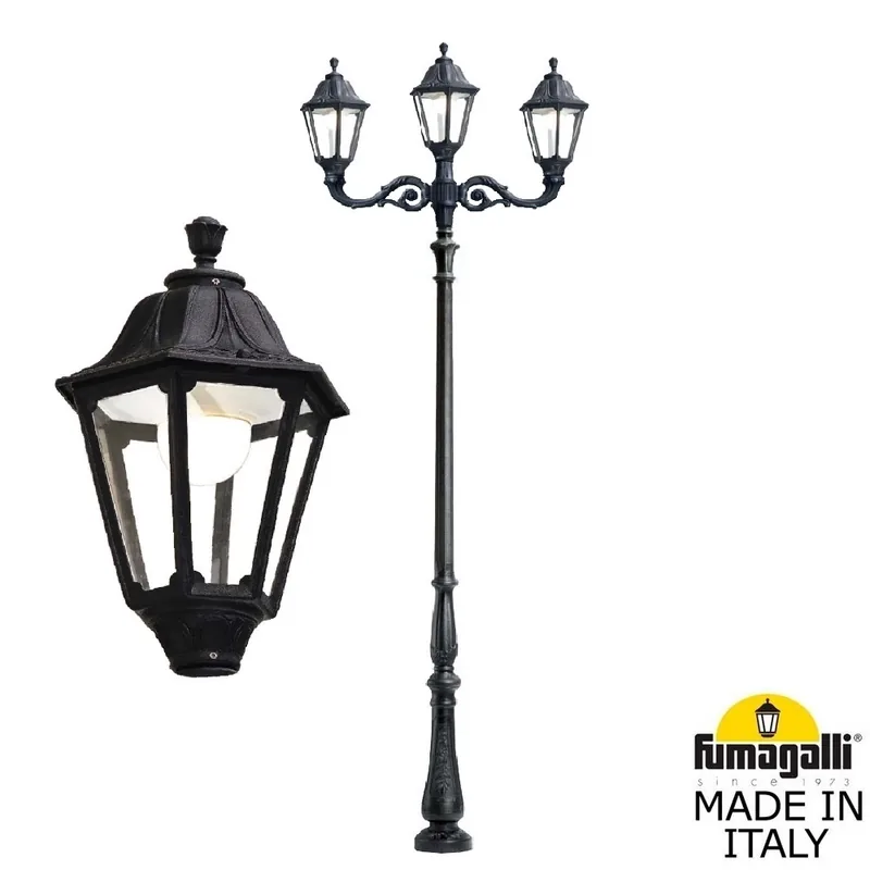 Парковый фонарь FUMAGALLI TABOR ADAM/NOEMI 2L+1  E35.205.M21.AXH27 — уличный светильник Fumagalli