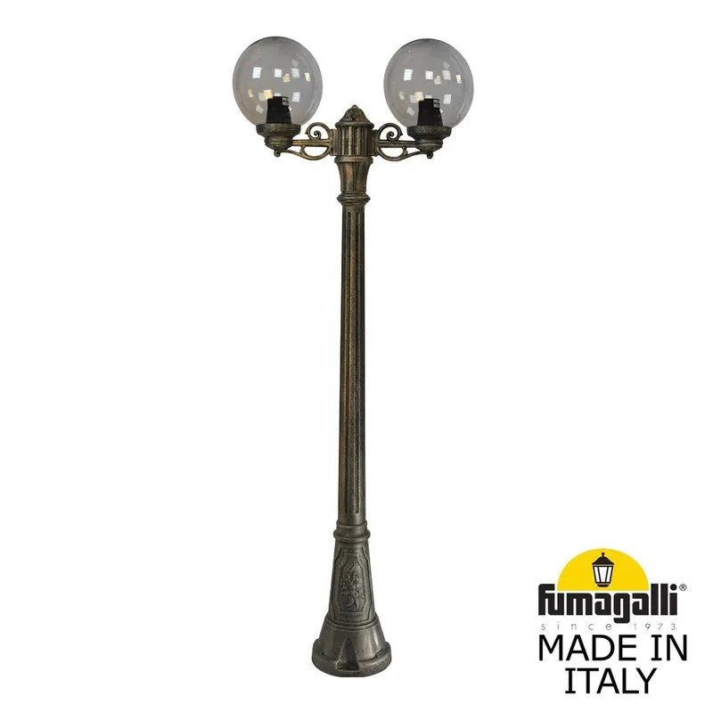 Садово-парковый фонарь FUMAGALLI ARTU BISSO/G250 2L G25.158.S20.BZE27 — уличный светильник Fumagalli