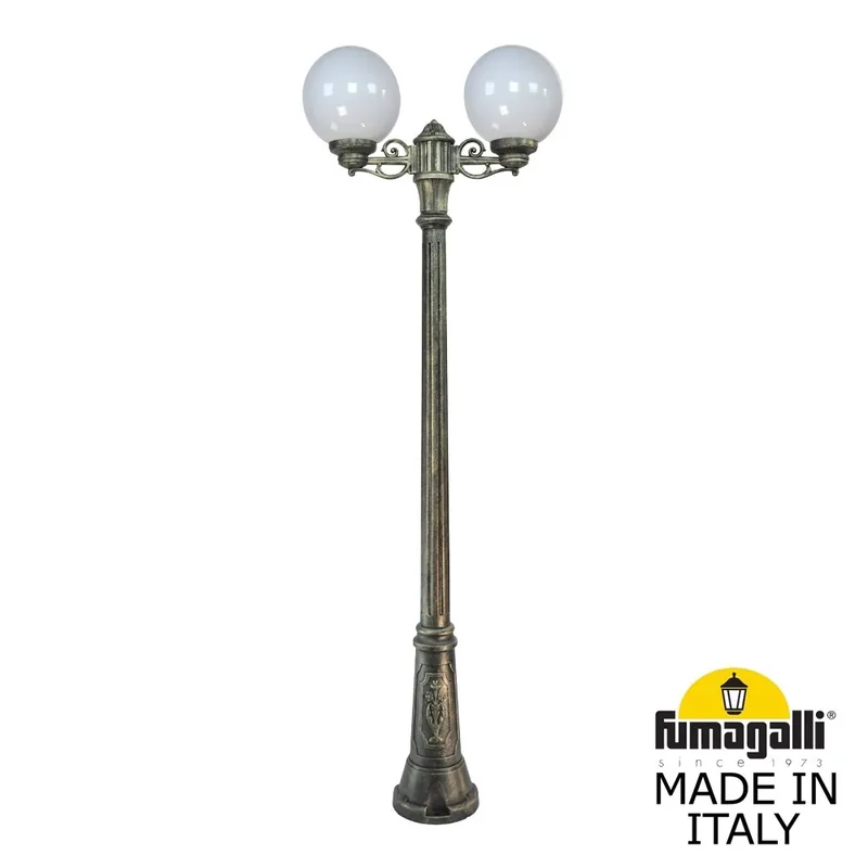 Садово-парковый фонарь FUMAGALLI GIGI BISSO/G250 2L G25.156.S20.BYE27 — уличный светильник Fumagalli