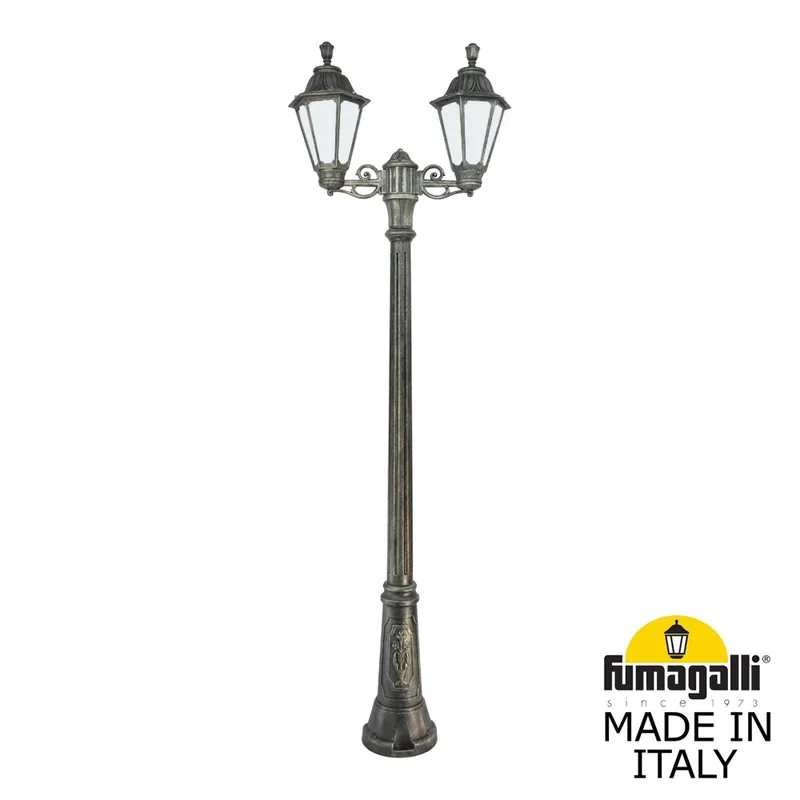 Садово-парковый фонарь FUMAGALLI GIGI BISSO/RUT 2L E26.156.S20.BYE27 — уличный светильник Fumagalli