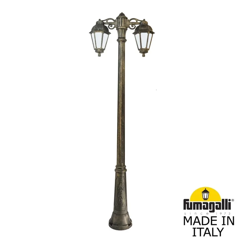 Садово-парковый фонарь FUMAGALLI RICU BISSO/SABA 2L DN K22.157.S20.BYE27DN — уличный светильник Fumagalli