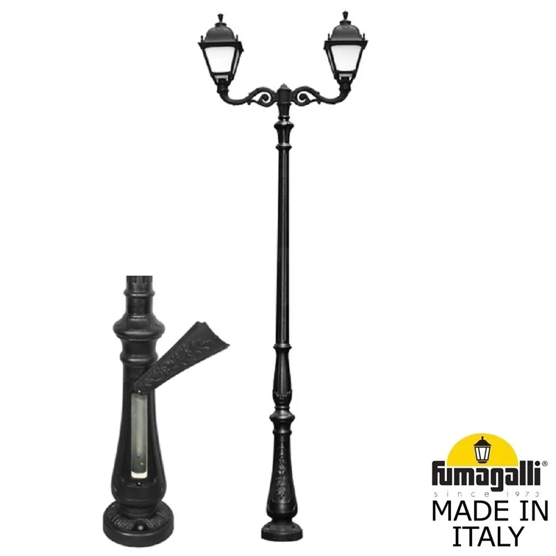Парковый фонарь FUMAGALLI TABOR ADAM/SIMON 2L U33.205.M20.AYH27 — уличный светильник Fumagalli