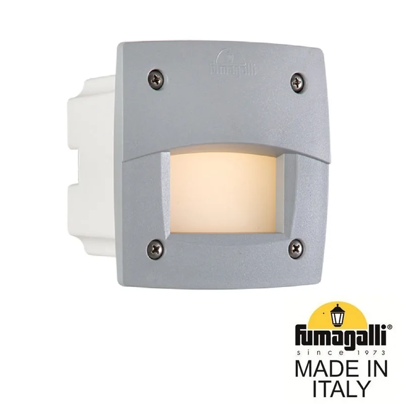 Светильник для подсветки лестниц встраиваемый FUMAGALLI LETI 100 Square-EL 3C3.000.000.LYG1L — уличный светильник Fumagalli