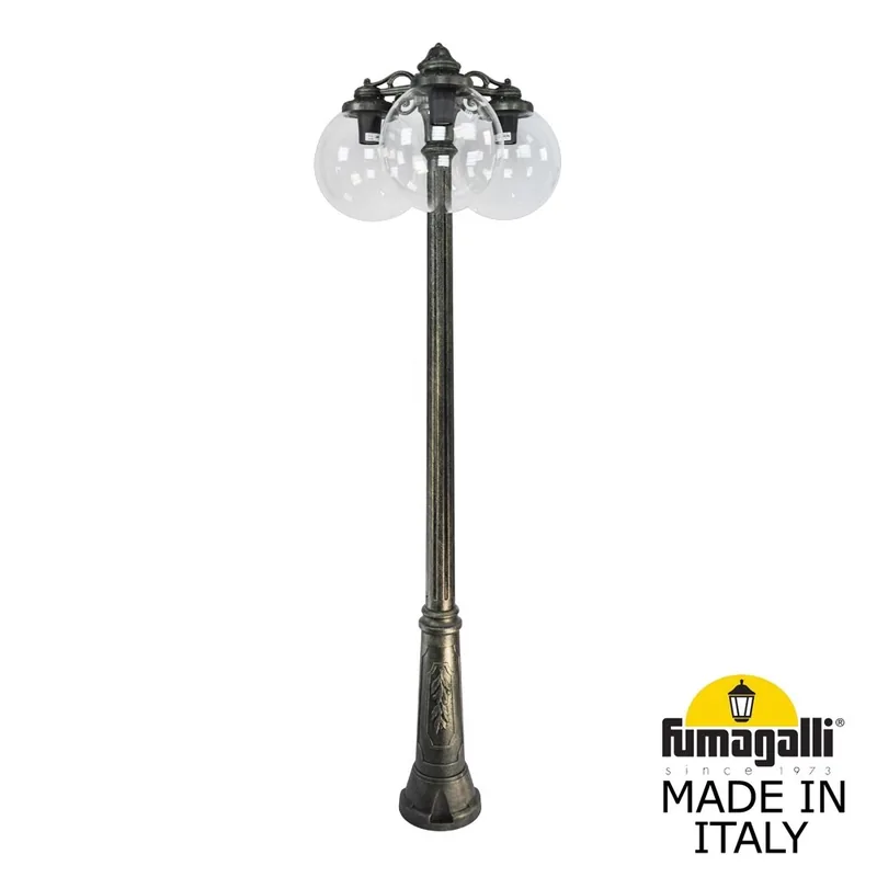 Садово-парковый фонарь FUMAGALLI RICU BISSO/G300 3L DN G30.157.S30.BXE27DN — уличный светильник Fumagalli