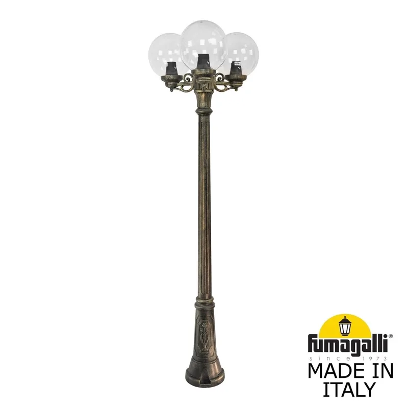 Садово-парковый фонарь FUMAGALLI GIGI BISSO/G250 3L G25.156.S30.BXE27 — уличный светильник Fumagalli