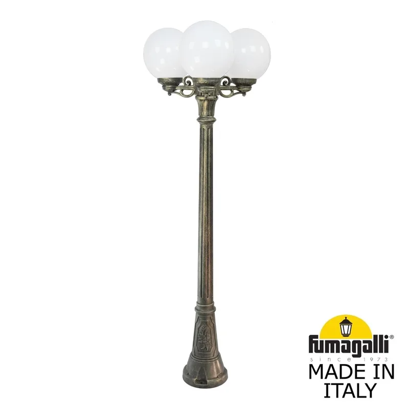 Садово-парковый фонарь FUMAGALLI ARTU BISSO/G250 3L G25.158.S30.BYE27 — уличный светильник Fumagalli