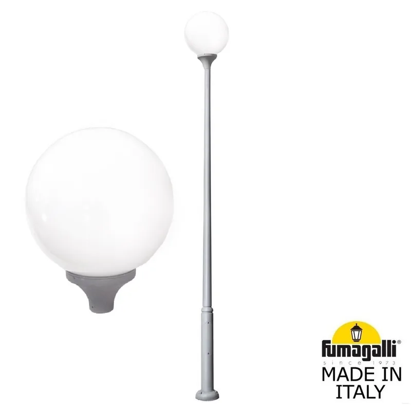 Парковый фонарь FUMAGALLI EKTOR 4000/GLOBE 400 modern G41.372.000.LYE27 — уличный светильник Fumagalli