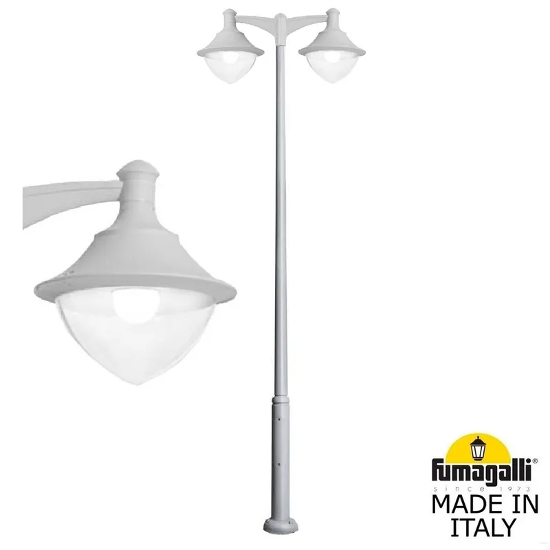 Парковый фонарь  FUMAGALLI EKTOR 4000/MIDIPILAR/VIVI 2L LED-HIP V50.372.A20.LXH27 — уличный светильник Fumagalli