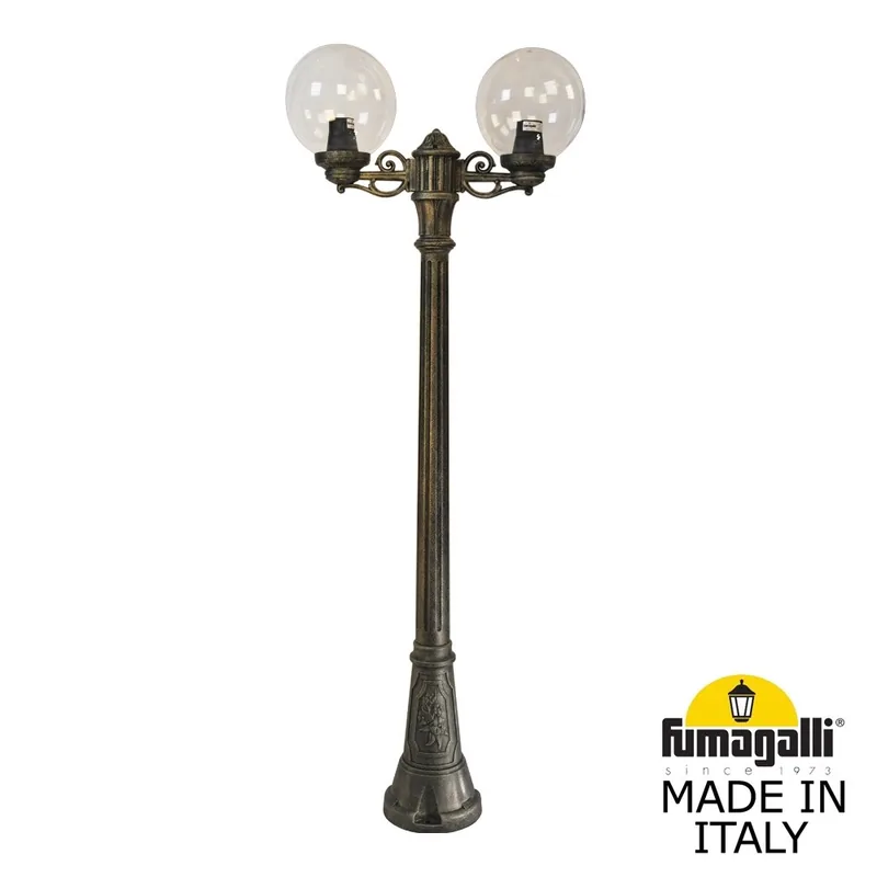 Садово-парковый фонарь FUMAGALLI ARTU BISSO/G250 2L G25.158.S20.BXE27 — уличный светильник Fumagalli