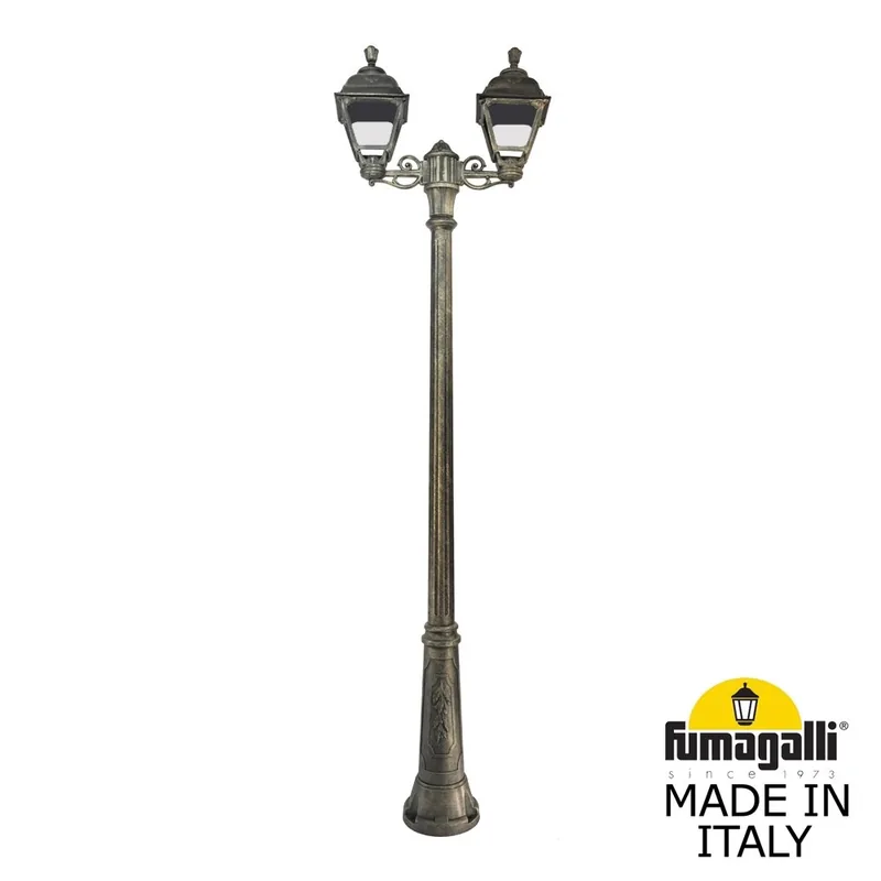 Садово-парковый фонарь FUMAGALLI RICU BISSO/CEFA 2L U23.157.S20.BXE27 — уличный светильник Fumagalli