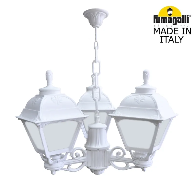 Подвесной уличный светильник (ЛЮСТРА) FUMAGALLI SICHEM/CEFA 3L U23.120.S30.WYE27 — уличный светильник Fumagalli