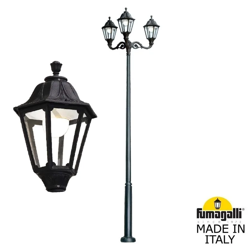 Парковый фонарь FUMAGALLI EKTOR 4000 ADAM/NOEMI 3L  E35.372.M30.AXH27 — уличный светильник Fumagalli