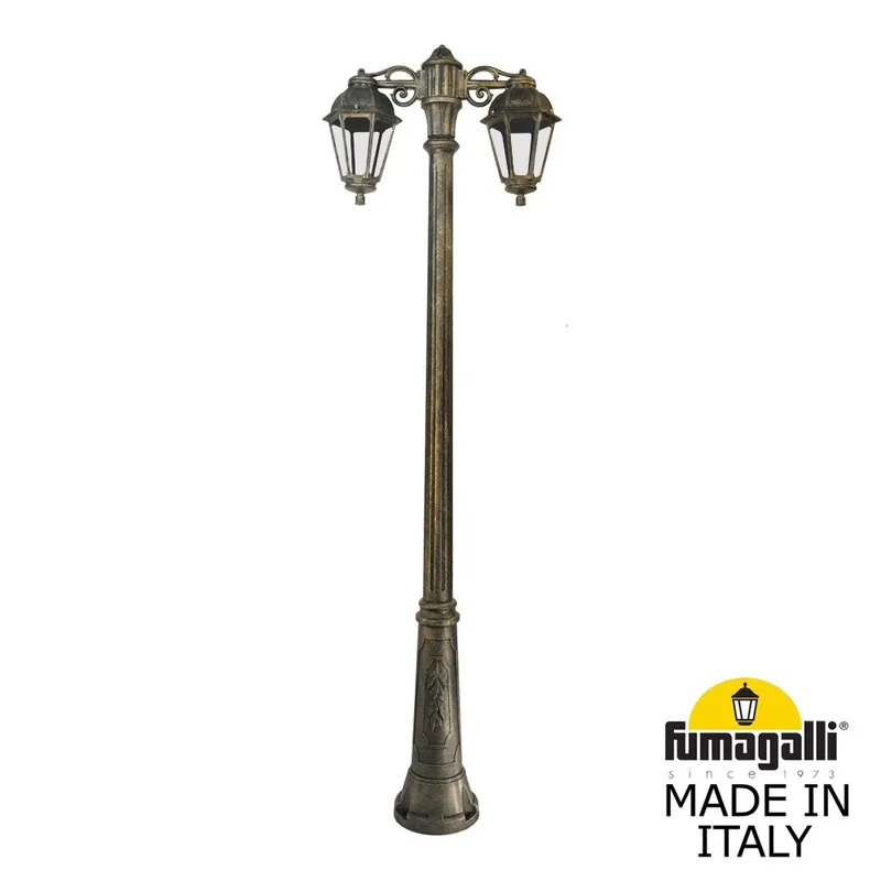 Садово-парковый фонарь FUMAGALLI RICU BISSO/SABA 2L DN K22.157.S20.BXE27DN — уличный светильник Fumagalli