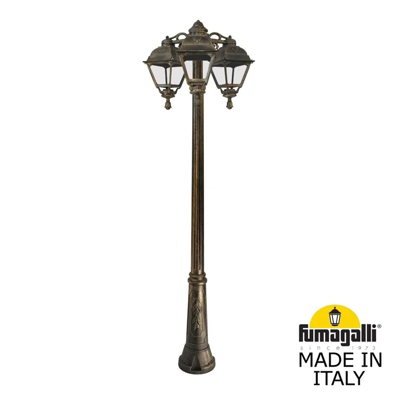 Садово-парковый фонарь FUMAGALLI RICU BISSO/CEFA 3L DN U23.157.S30.BXE27DN — уличный светильник Fumagalli