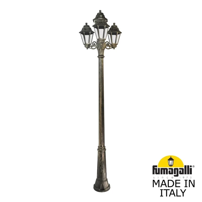 Садово-парковый фонарь FUMAGALLI RICU BISSO/ANNA 3+1 E22.157.S31.BXE27 — уличный светильник Fumagalli