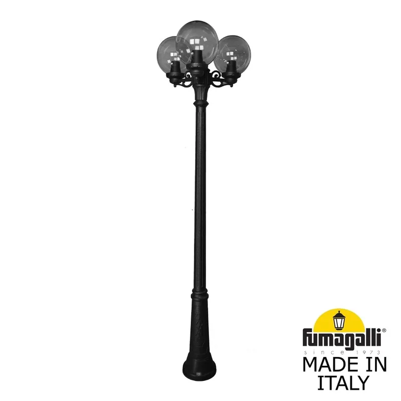 Садово-парковый фонарь FUMAGALLI RICU BISSO/G250 3L G25.157.S30.AZE27 — уличный светильник Fumagalli
