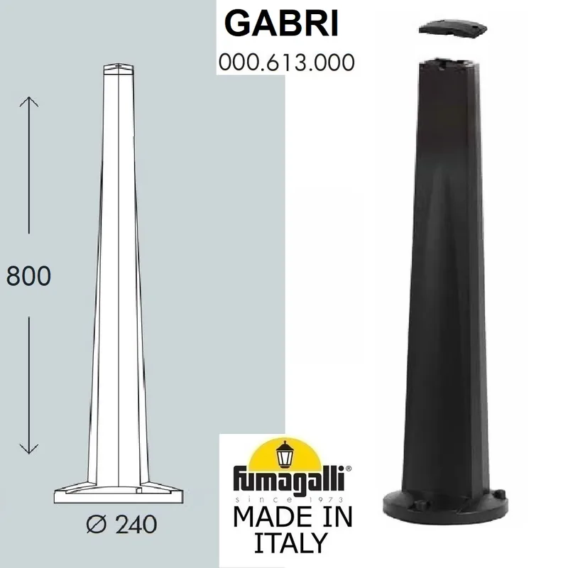 Парковый столб FUMAGALLI GABRI 000.613.000.A0 — уличный светильник Fumagalli