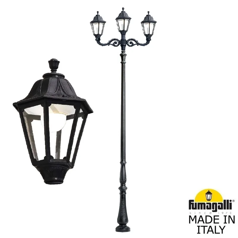 Парковый фонарь FUMAGALLI HOREB ADAM/NOEMI 2L+1  E35.208.M21.AXH27 — уличный светильник Fumagalli