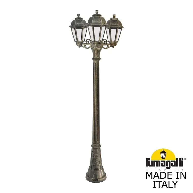 Садово-парковый фонарь FUMAGALLI ARTU BISSO/SABA 3L K22.158.S30.BXE27 — уличный светильник Fumagalli