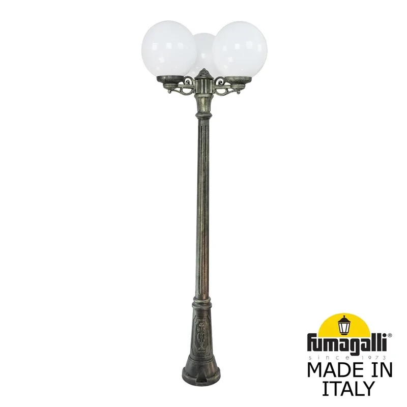 Садово-парковый фонарь FUMAGALLI GIG BISSO/G300 3L G30.156.S30.BYE27 — уличный светильник Fumagalli
