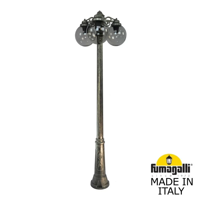 Садово-парковый фонарь FUMAGALLI RICU BISSO/G250 3L DN G25.157.S30.BZE27DN — уличный светильник Fumagalli