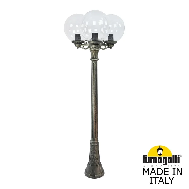 Садово-парковый фонарь FUMAGALLI ARTU BISSO/G300 3L G30.158.S30.BXE27 — уличный светильник Fumagalli
