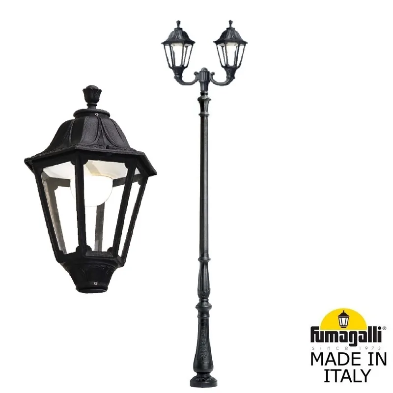 Парковый фонарь FUMAGALLI TABOR OFIR/NOEMI 2L  E35.205.R20.AXH27 — уличный светильник Fumagalli