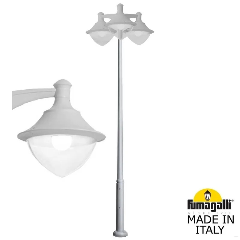 Парковый фонарь  FUMAGALLI EKTOR 4000/MIDIPILAR/VIVI 3L LED-HIP V50.372.A30.LXH27 — уличный светильник Fumagalli