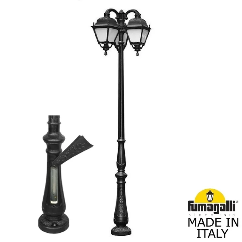 Парковый фонарь FUMAGALLI TABOR OFIR/SIMON 3L  U33.205.R30.AYH27 — уличный светильник Fumagalli