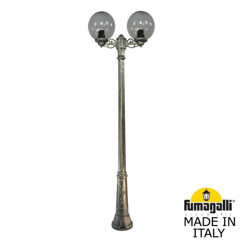 Садово-парковый фонарь FUMAGALLI RICU BISSO/G300 2L G30.157.S20.BZE27 — уличный светильник Fumagalli