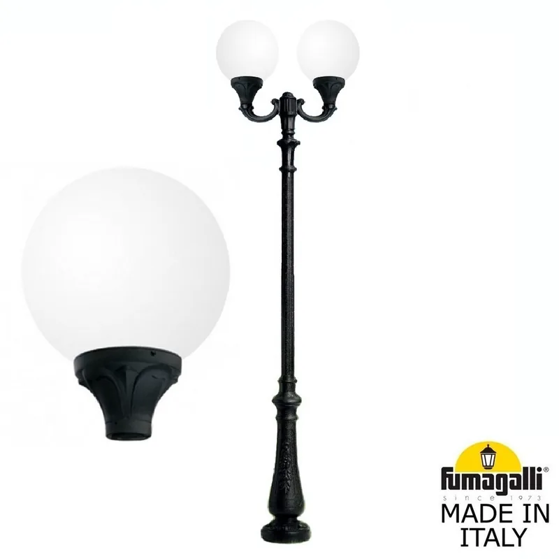 Парковый фонарь FUMAGALLI NEBO OFIR/GLOBE 400 2L G40.202.R20.AYE27 — уличный светильник Fumagalli