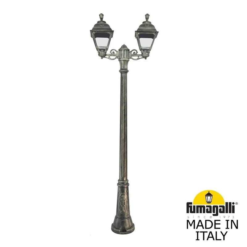 Садово-парковый фонарь FUMAGALLI BISSO/CEFA 2L U23.156.S20.BXE27 — уличный светильник Fumagalli