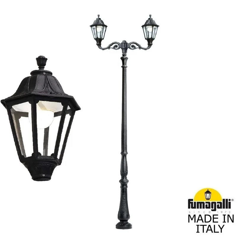 Парковый фонарь FUMAGALLI TABOR ADAM/NOEMI 2L E35.205.M20.AXH27 — уличный светильник Fumagalli