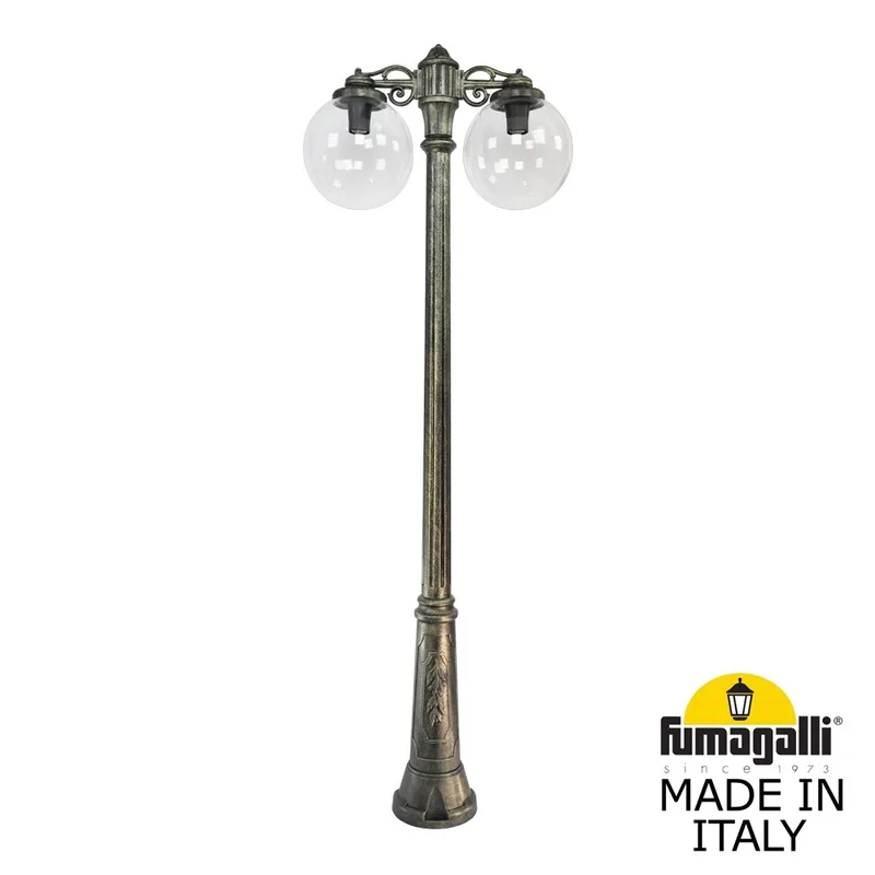 Садово-парковый фонарь FUMAGALLI RICU BISSO/G300 2L DN G30.157.S20.BXE27DN — уличный светильник Fumagalli